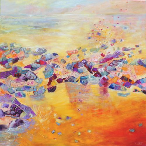 Fantaisie chromatique 2 - 80x80cm