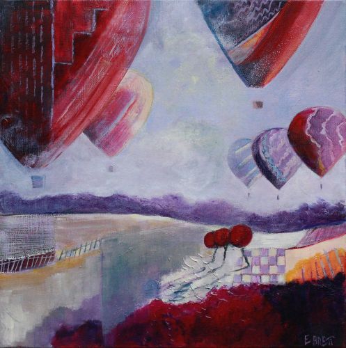 Un vent de liberté - 40x40cm