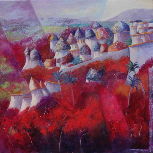 Le souffle d'Orient - 80x80cm