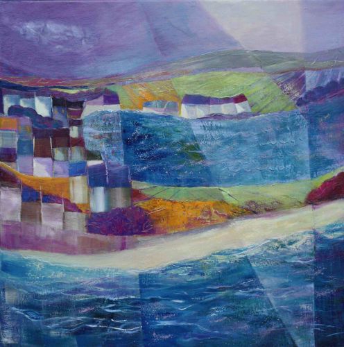 Lumière sur les champs - 50 x 50cm