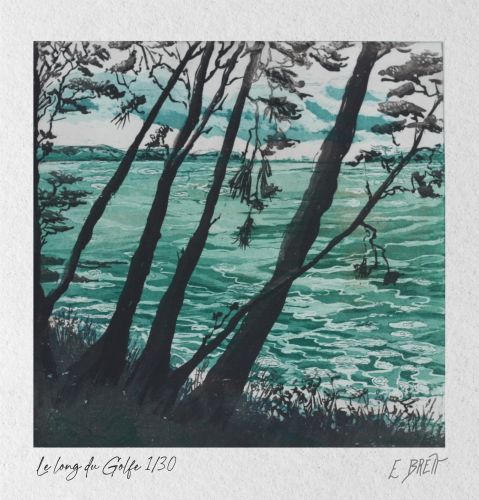 Le long du Golfe - 30x30cm (eau forte et aquatinte)