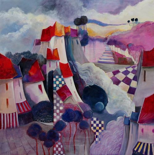 Le repos de l'ange - 100x100cm