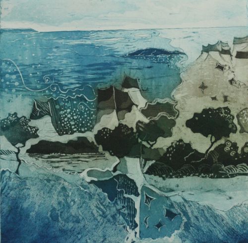 Profondeur océane - 30x30cm (eau forte et aquatinte)