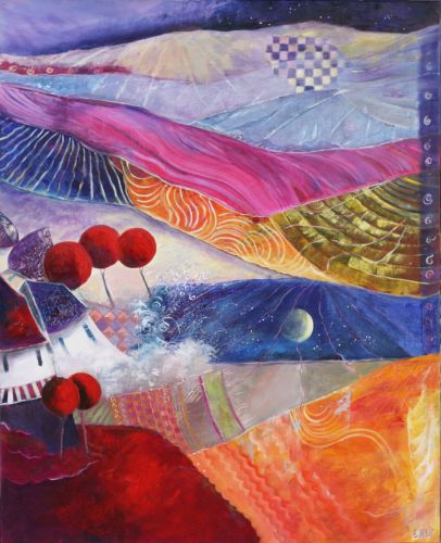 Reflet lunaire - 100x81cm