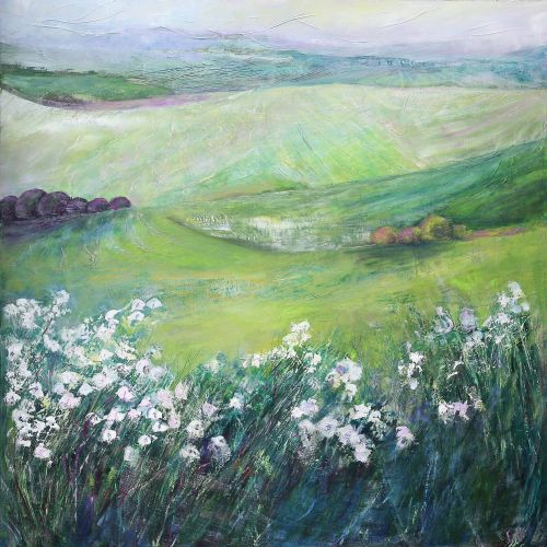 Symphonie verte - 80x80cm